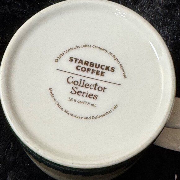 2009 Starbucks Coffee Austin Collector Series 16 Oz Ceramic Mug - Picture 5 of 5